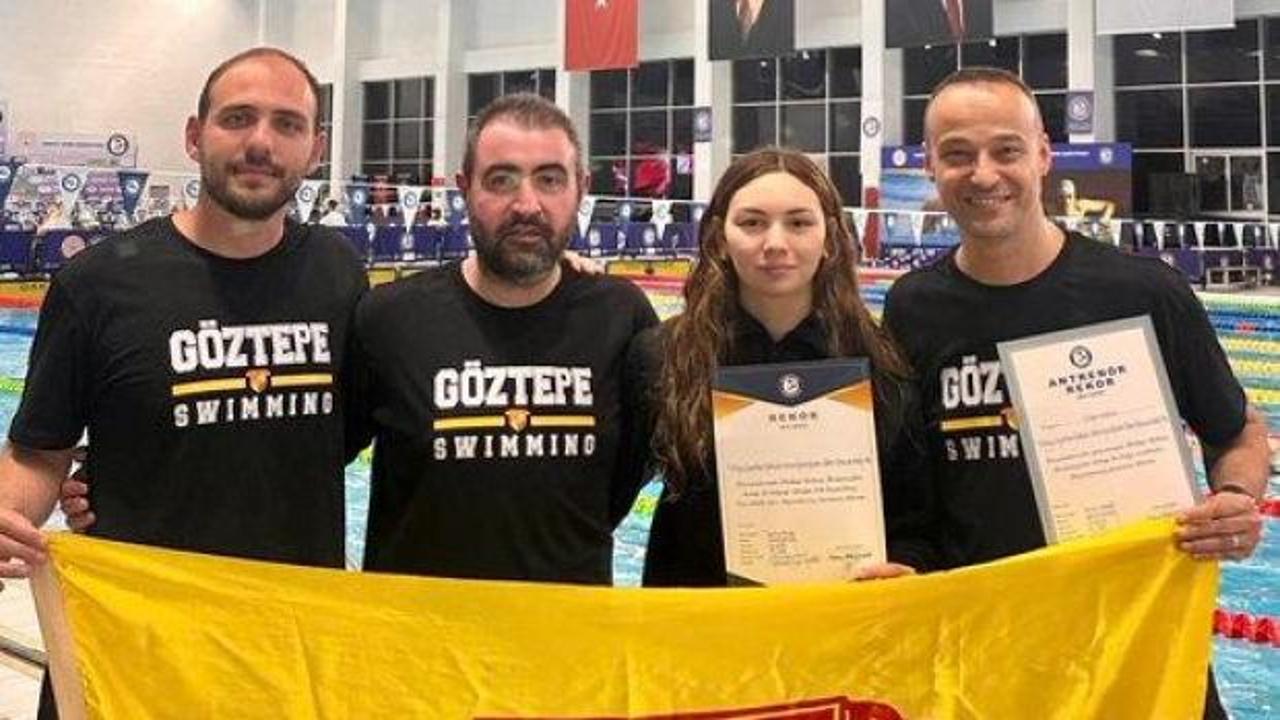 Ulusal yüzücü Derin Akar, 11 yıldır kırılamayan rekoru kırdı