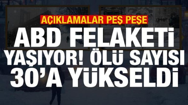 ABD’de kar fırtınası! Meyyit sayısı 30’a yükseldi