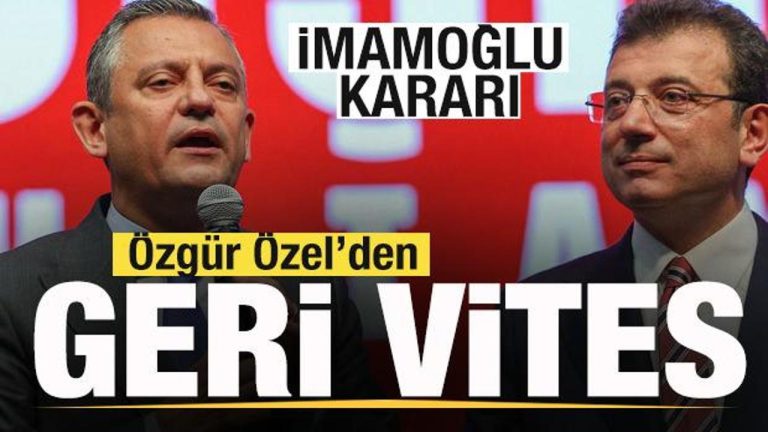 Anketleri gören Özgür Özel’den geri vites! Ekrem İmamoğlu argümanı
