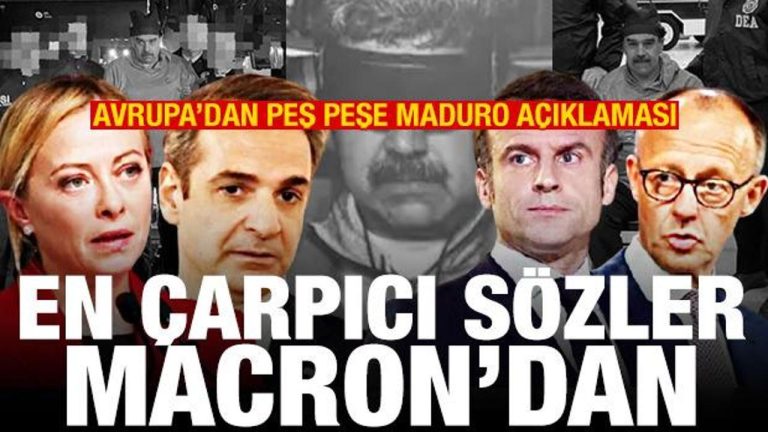 Avrupa’dan peş peşe Maduro açıklaması! En çarpıcı kelamlar Macron’dan