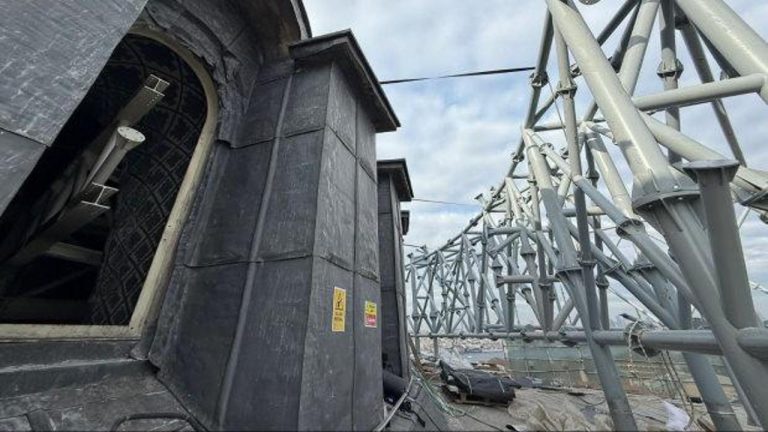 Ayasofya’da onarım sırası kubbelerde