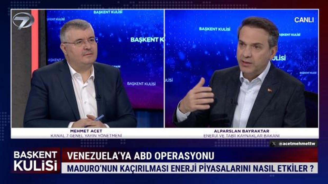 Bakan Bayraktar’dan Kanal 7 ekranlarında değerli açıklamalar!