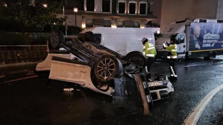Beşiktaş’ta alkollü şoför ortalığı birbirine kattı: 2 yaralı