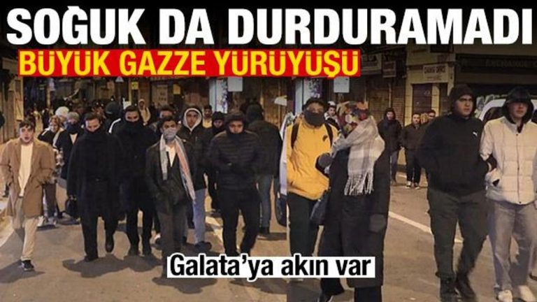 Galata’da tarihi Gazze buluşması