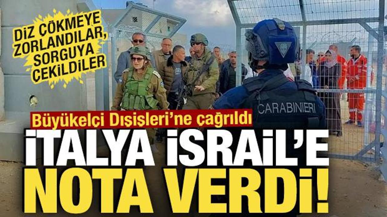 İtalya İsrail’e nota verdi! Büyükelçi Dışişleri’ne çağrıldı