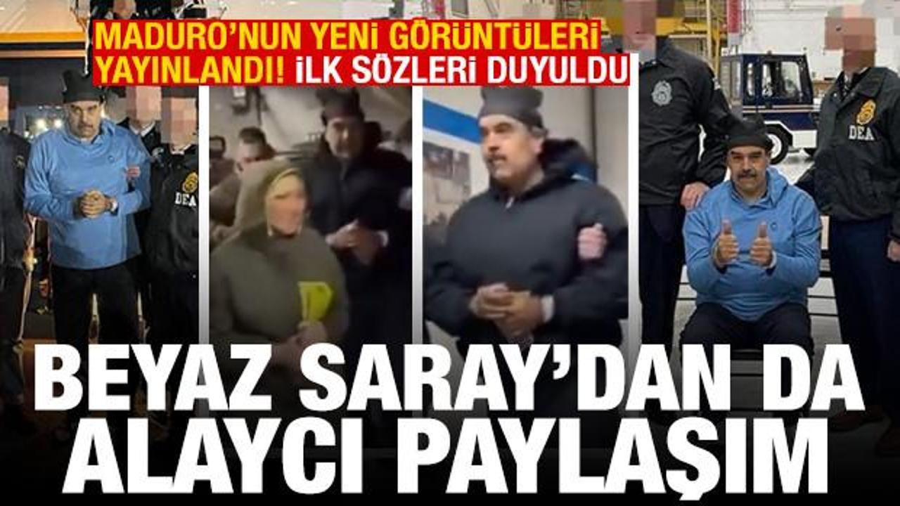 Maduro’nun yeni görüntüleri! İlk sözleri duyuldu! Beyaz Saray’dan da alaycı paylaşım