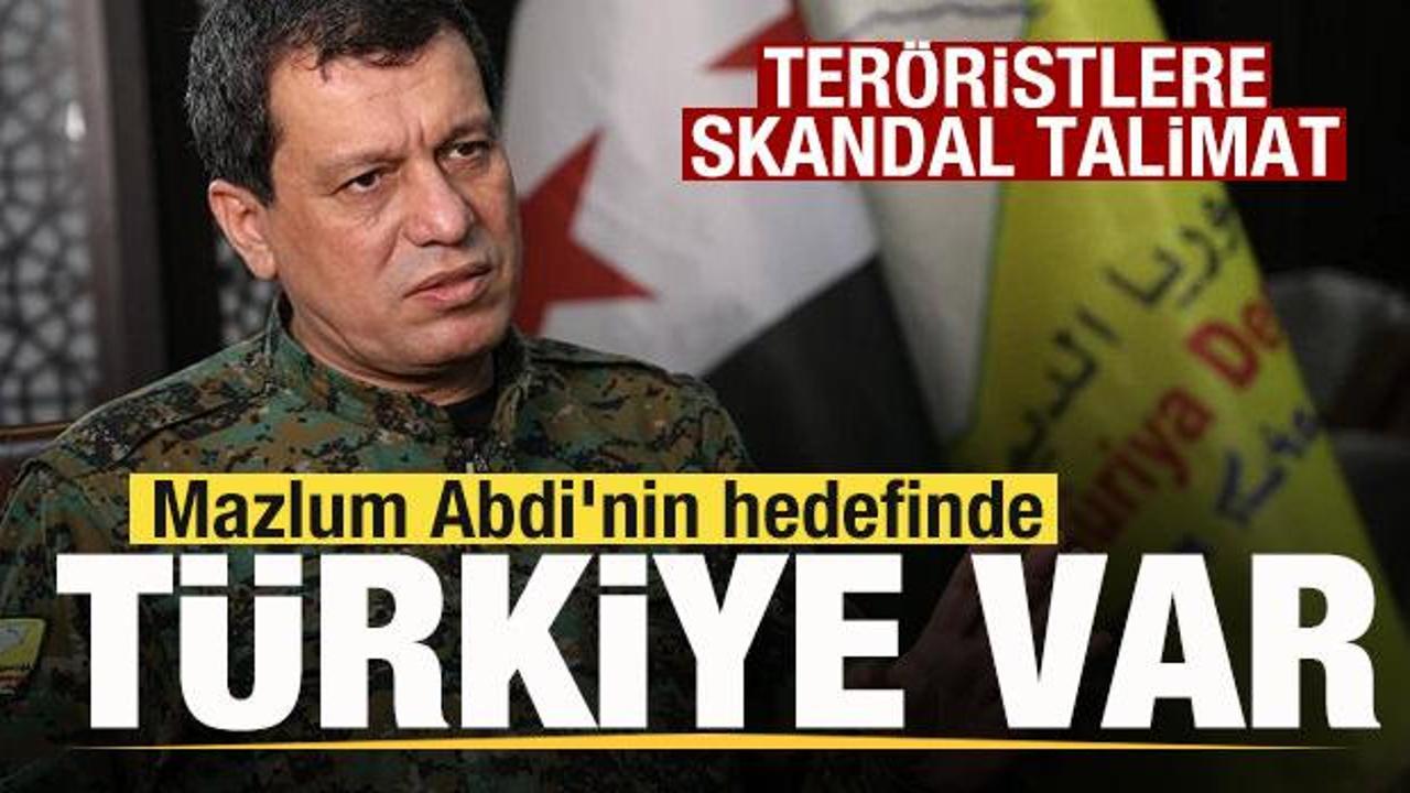Mazlum Abdi’nin gayesinde Türkiye var! Teröristlere talimat verdi Fitne ifşa oldu