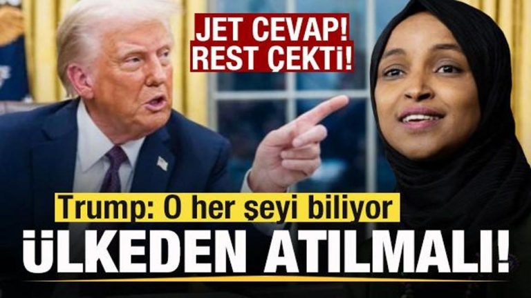 Trump: O her şeyi biliyor! Ilhan Omar ülkeden atılmalı! Jet yanıt: Burada kalacağız