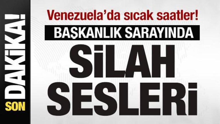 Venezuela’da sıcak saatler! Başkanlık sarayında silah sesleri