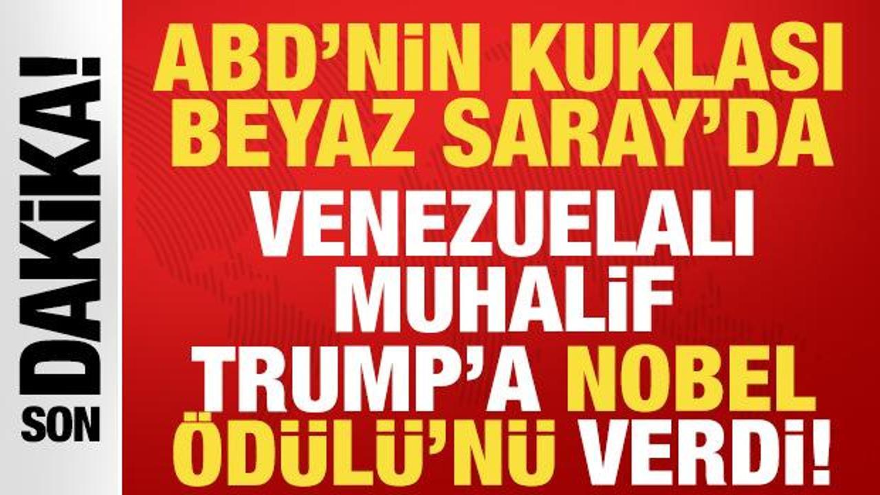 Venezuelalı muhalif Machado Beyaz Saray’da: ABD’nin kuklası, Trump’a Nobel Ödülü’nü verdi!