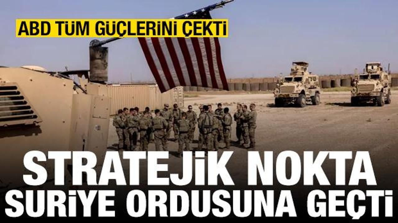 ABD, Tenef’ten çekildi! Stratejik üs, Suriye ordusuna devredildi