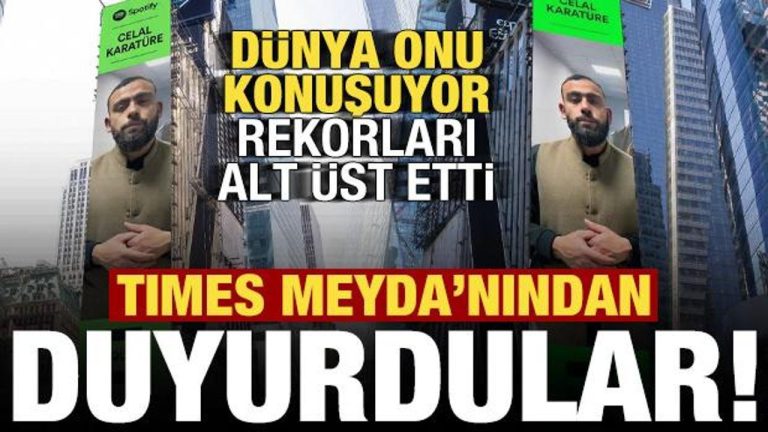 Times Meydanı’nda bir Türk yıldızı: Celal Karatüre dünyayı sallamaya devam diyor!