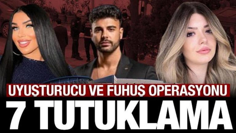 Uyuşturucu ve fuhuş soruşturmasında 7 tutuklama: Simge Barankoğlu, Ebru Arman, Taha Özer..