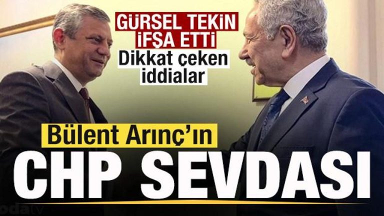 Gürsel Tekin’den Bülent Arınç iddiaları! CHP sevdasını ifşa etti