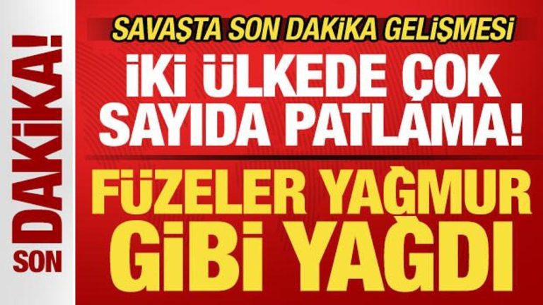 İran, ABD-İsrail savaşı: Füzeler yağmur üzere yağıyor! İki ülkede çok sayıda patlama
