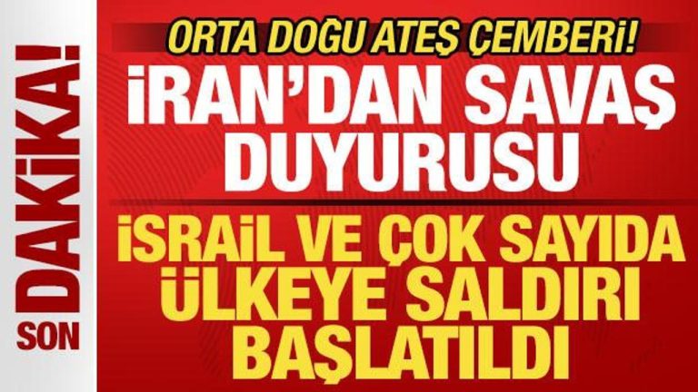 İran’dan son dakika savaş açıklaması! İsrail ve çok sayıda ülkeye hücum başlatıldı