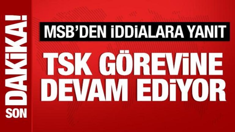 MSB’den Barış Pınarı açıklaması: TSK misyonuna devam ediyor