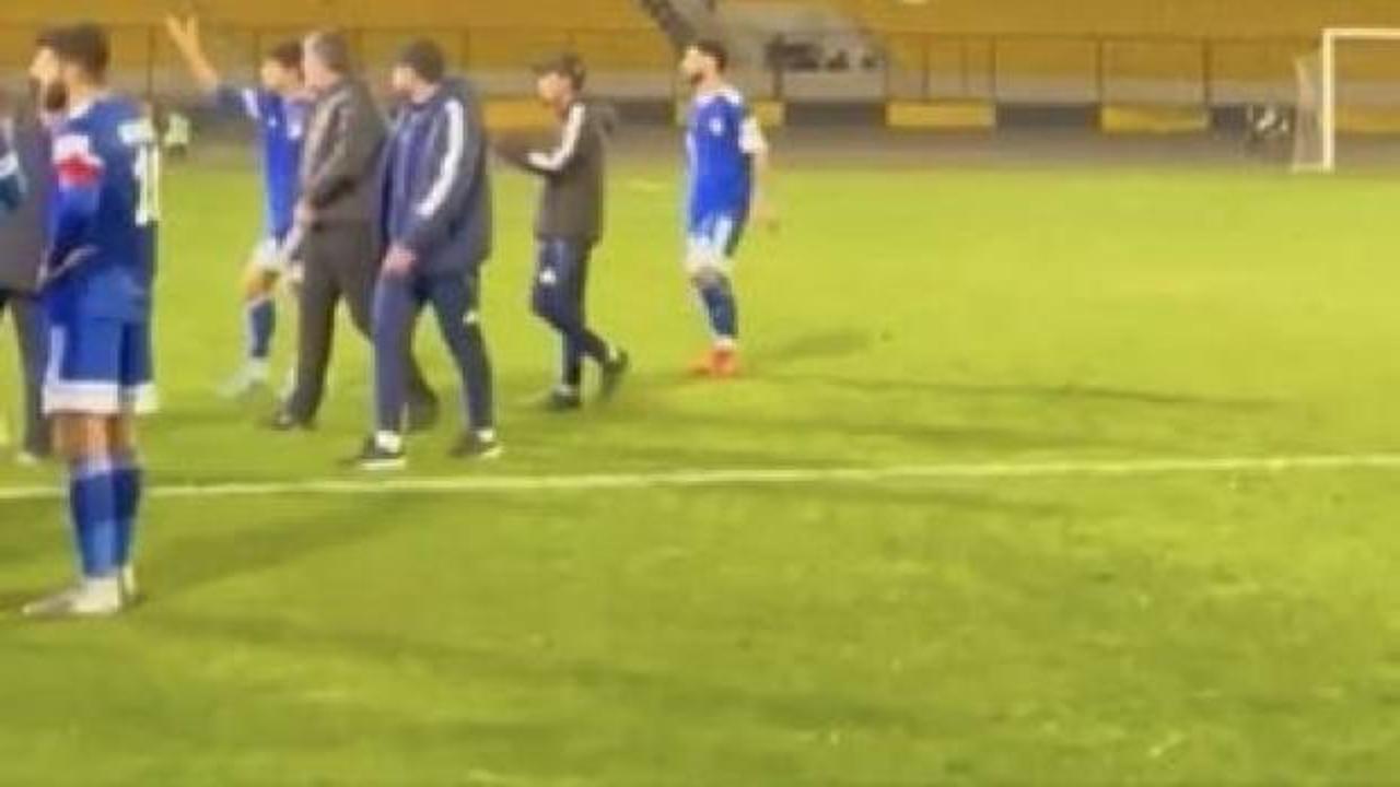 Savaş gölgesinde futbol! Maça 45 dakikalık füze molası