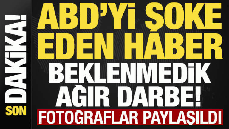 Son dakika… ABD’yi şoke eden haber: Savaşta beklenmedik darbe! Fotoğraflar paylaşıldı…