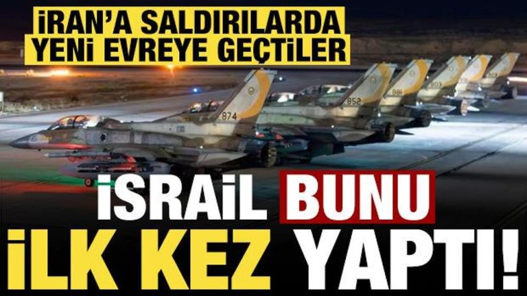 Son dakika: İran’a hücumlarda İsrail yeni evreye geçti! Bunu birinci kere yaptılar…