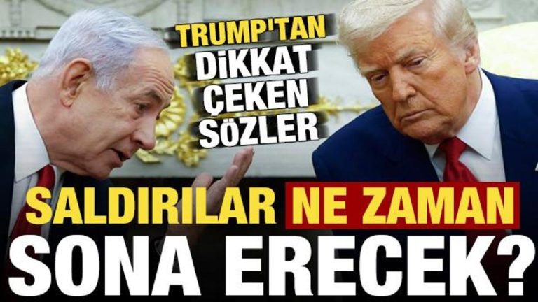 Son dakika: Taarruzlar ne vakit sona erecek? Trump’tan dikkat çeken açıklama