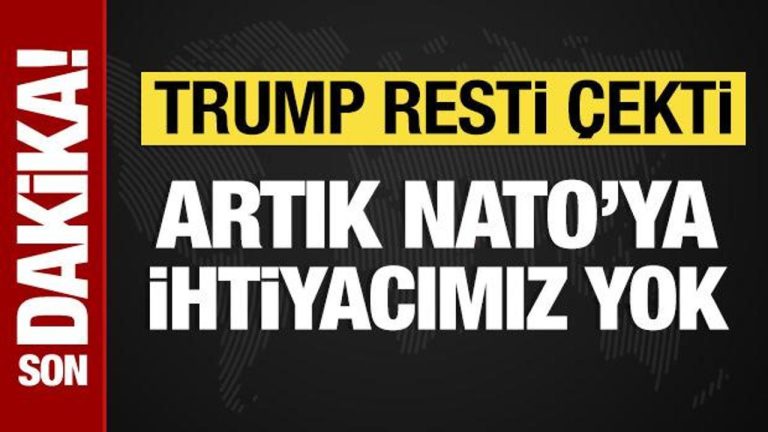 Trump: NATO’ya muhtaçlığımız yok