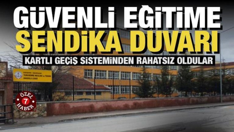Öğrencilerin güvenliği için kurulan turnike sistemine Eğitim Sen’den tepki!