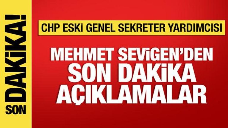 CHP eski Genel Sekreter Yardımcısı Mehmet Sevigen’den değerli açıklamalar