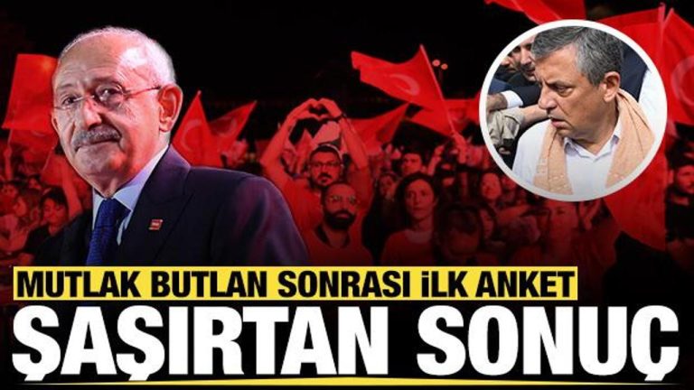 Özgür Özel havlu attı: Mutlak butlan sonrası şaşırtan anket sonucu