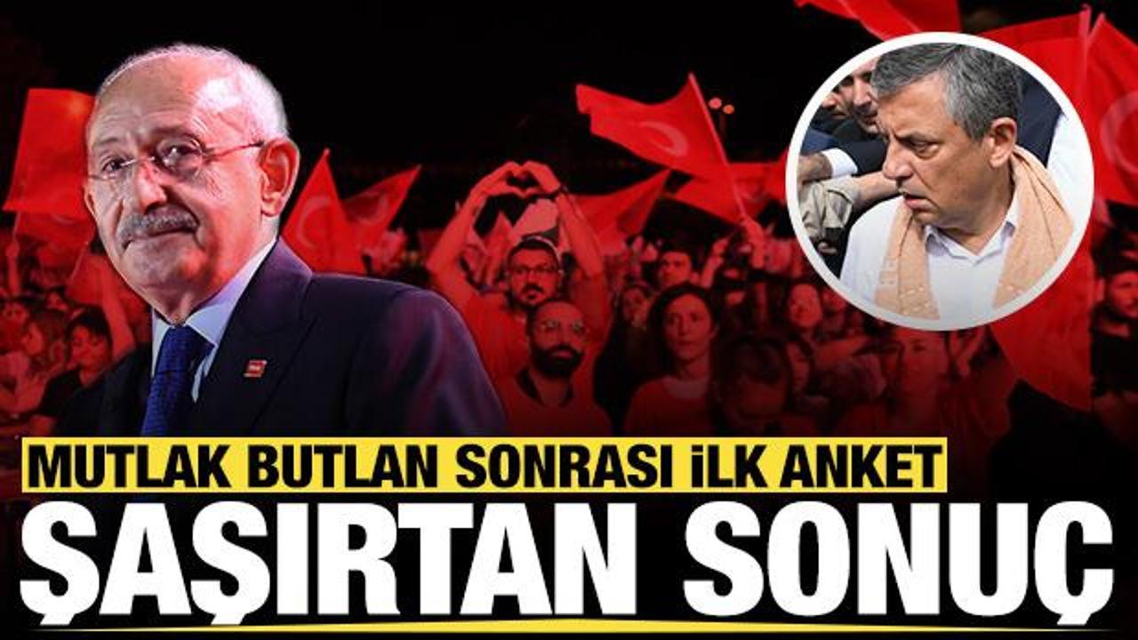 Özgür Özel havlu attı: Mutlak butlan sonrası şaşırtan anket sonucu